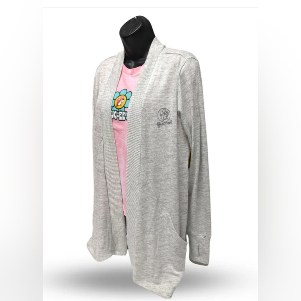 Buc-cees Soft Grey Cardigan - Large